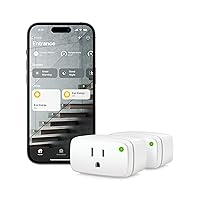Energy (Matter) 2 Pack- Smart Plug, App and Voice Control, 100% Privacy, Matter Over Thread, Works with Apple Home, Alexa, Google Home, SmartThings,White