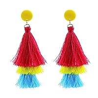 Cinco De Mayo Earrings Mexican Fiesta Earrings Pinatas Sombrero Dangle Mexican Earrings Acrylic Colorful Mexico Holiday Accessories Jewelry Gifts for Women Girls