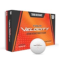 WILSON Sporting Goods Tour Velocity Distance 15-Ball Pack, White