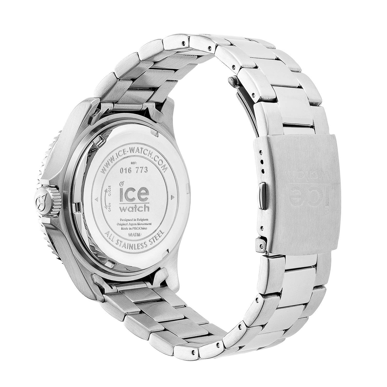 Ice-Watch Men's Ice Watch, Ice Steel, Stainless Steel, Blue, Medium, Bracelet Type