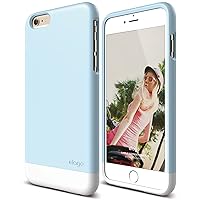 elago® [Glide Limited-Edition[Cotton Candy Blue/White] - [Mix and Match][Premium Armor][True Fit] – for iPhone 6 Plus Only
