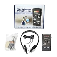 Spy-Hawk Security Pro-10G Bug Detector - Find GPS Tracker & Wireless Camera - Anti Spy Detector - Audio Bug Sweeping Device - Hidden GPS Tracking Finder - Cam Finder by Spy Associates Security
