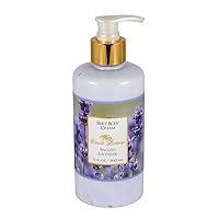 Camille Beckman English Lavender Scented Silky Body Cream, Daily Moisturizer for All Skin Types | Non-Greasy Vegan Formula to Nourish and Soften Hands and Body, 13 Ounce