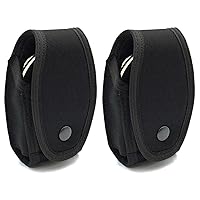 2 Pcs Handcuff Holster, Law Enforcement Cuff Holder Hand Cuff Pouch, Handcuff Case Fit Asp Handcuff, Hinged Handcuff, Chain Handcuff, Compatible MOLLE/Various Work Belts