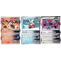 Iron Moth - Iron Bundle - Iron Jugulis - Paradox Rift - Future Pokemon - 3 Card Lot - 028/182-158/182