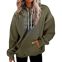Plus Size Hoodies For Women Casual Graphic Sweatshirt For Women Long Pullover Fall Clothes For Women 2023