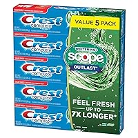 Crest Complete Whitening + Scope Mint Outlast Toothpaste, 5 pk./7.3 oz
