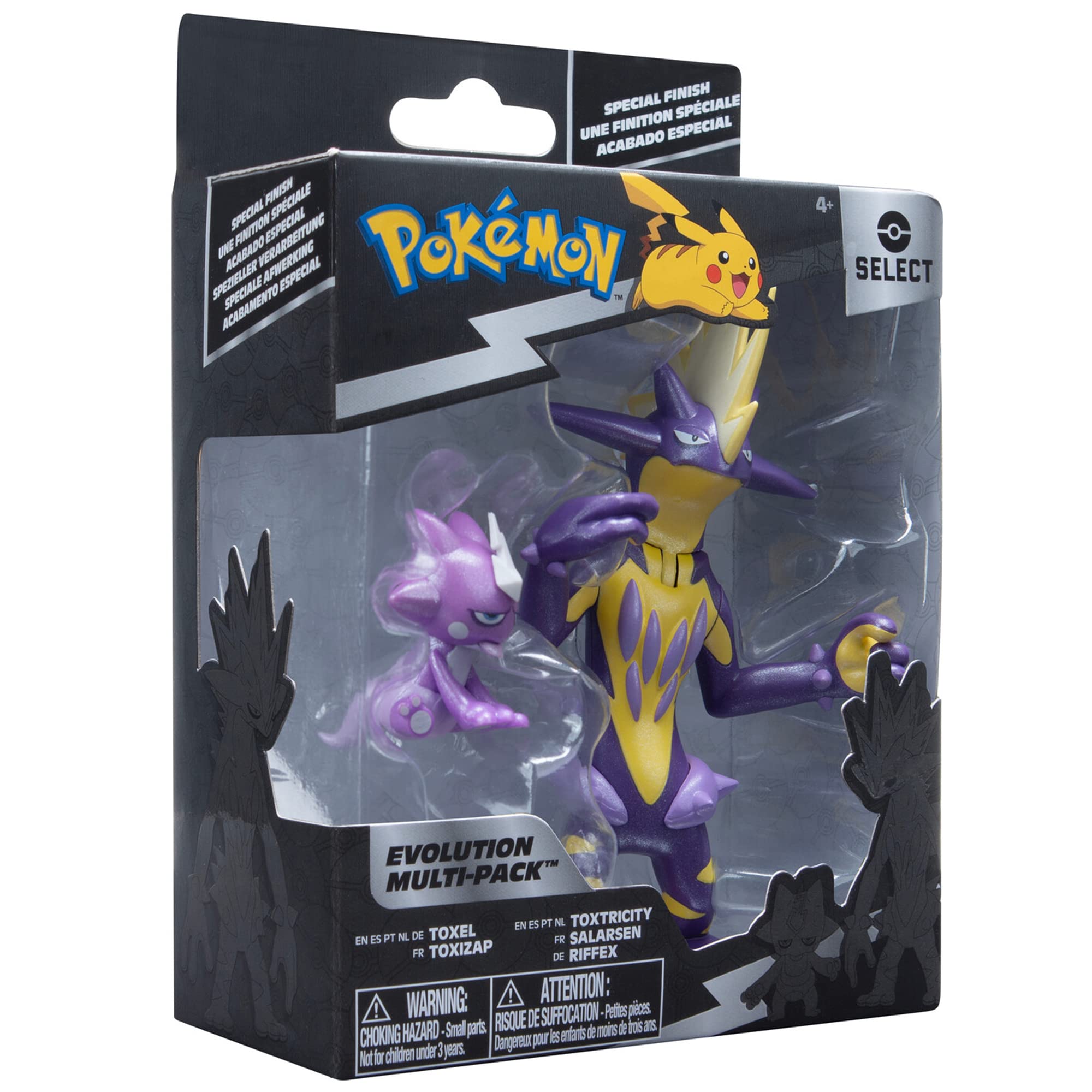 Pokemon Select Evolution 2 Evolution Pack - Features 2-Inch Toxel and 3-Inch Toxtricity Battle Figures