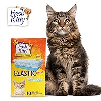 10 Count Fresh Kitty Litter Box Liners Durable, Easy Clean Up Elastic Jumbo Scented Odor Zorb Litter Pan Box Liners, Bags for Pet Cats