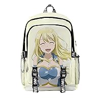 Anime Fairy Tail Backpack Natsu Dragneel Laptop School Bag Bookbag 14