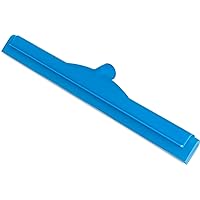 SPARTA 4156714 Plastic Floor Squeegee, Shower Squeegee With Double Foam For Window, Glass, Shower Door, Floor, Windshield, 18 Inches, Blue, (Pack of 6)