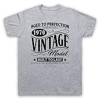 Men's 1970 Vintage Model Born in Birth Year Date T-Shirt