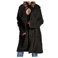 Trench Coats For Women,Women's Wool Pea Coat Single Breasted Trench Coat Winter Lapel Long Jacket Overcoat Pockets
