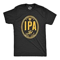 Mens IPA Lot When I Drink Tshirt Funny Craft Beer Lover Drinking Graphic Tee