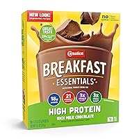 High Protein Powder Drink Mix, Rich Milk Chocolate, 10 Count Box Packets (Pack of 6) (Packaging May Vary)