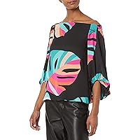 Trina Turk Women's Off The Shoulder Printed Blouse