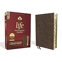 NIV, Life Application Study Bible, Third Edition, Large Print, Bonded Leather, Brown, Red Letter, Thumb Indexed NIV, Life Application Study Bible, Third Edition, Large Print, Bonded Leather, Brown, Red Letter, Thumb Indexed Bonded Leather