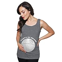 Maternity Tank Top That�s No Moon Funny SciFi Movie Pregnancy Tank
