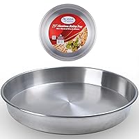 Alpine Cuisine Aluminum Oven Baking Tray 19-inch - Bakeware Pizza Cooking Pan for Oven - Durable Round Pizza Tray For Pie Cookie - Healthy & Heavy Duty, Rust Free & Dishwasher Safe