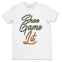 5s Olive Design Printed Shoe Game Lit Shoe Lace Sneaker Matching T-Shirt