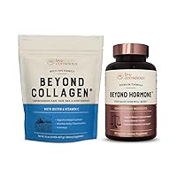Beyond Collagen Powder & Beyond Hormone | Hair, Skin, Nail, and Joint Support + Promotes Healthy Estrogen Balance for Women