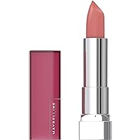Maybelline Color Sensational Lipstick, Lip Makeup, Matte Finish, Hydrating Lipstick, Nude, Pink, Red, Plum Lip Color, Honey Pink, 0.15 oz; (Packaging May Vary)
