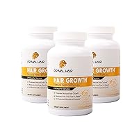 PRIMAL HAIR 3PK｜Hair Growth & Hair Loss Treatment, Hair Thinning Supplement｜Patented Formula Clinically Proven for Men & Women｜Supports Natural Hair Growth & Reduces Hair Loss｜90-Day Supply