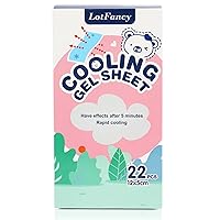 LotFancy Fever Patch for Kids, 22 Sheets, Fever Reducer, Baby Cooling Pads, Gel Cool Patch for Fever, Headache Relief, 4.7 x2 Inch