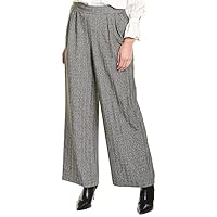 Anne Klein Women's Herringbone Wide Leg Pleat Front Pant