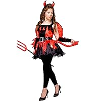 Red Devil Dress Halloween Costume for Girls