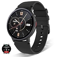 Black Smart Watch for Men(Answer/Make Calls), 1.3