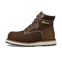 Thorogood Iron River 6” Leather Waterproof Work Shoes with Composite Safety Toe Oil and Slip-Resistant Outsole