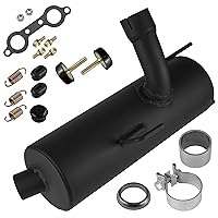 Caltric Muffler and Silencer Kit Compatible with Polaris RZR 800 / S 800/4 800 2008 2009 2010 2011 2012
