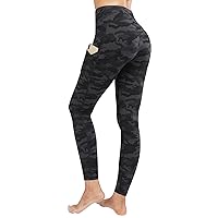 Lingswallow High Waist Yoga Pants - Yoga Pants with Pockets Tummy Control, 4 Ways Stretch Workout Running Yoga Leggings