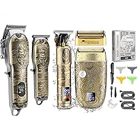 RESUXI Hair Clippers for Men & Electric Shavers Beard Trimmer for Men Set,Professional Barber Clippers T-Blade Hair Trimmer Electric Razor, Men’s Grooming Hair Cutting Kit,Gifts for Men