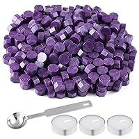 FEPITO 300Pcs Wax Sealing Beads for Wax Stamp Sealing, Perfect for Cards,Envelopes, Invitations, Wine Packages (Dark Purple)