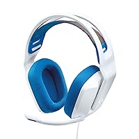 Logitech G335 Wired Gaming Headset, with Flip to Mute Microphone, 3.5mm Audio Jack, Memory Foam Earpads, Lightweight, Compatible with PC, Playstation, Xbox, Nintendo Switch – White (Renewed)