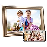 WiFi Digital Photo Frame 10.1 Inch IPS HD Cloud Smart Digital Picture Frame,16GB Storage, Wall Mountable, Auto-Rotate, Share Photos via App, Send Photos from Anywhere