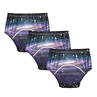 ALAZA Galaxy Cotton Potty Training Underwear Pants for Toddler Girls Boys, 2t, 3t, 4t, 5t