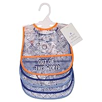 Boys Frosted Peva Bibs, Space Print