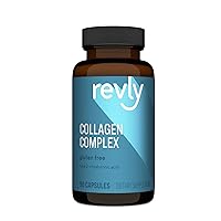 Amazon Brand - Revly Collagen Complex with Hyaluronic Acid, 90 Capsules, 3 Month Supply