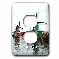 3dRose lsp_80432_6 Windmills in Holland Plug Outlet Cover
