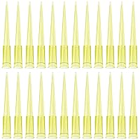 OIIKI 200ul Pipette Tips, 1000pcs Universal Liquid Pipettor Tips, Clear Yellow, DNase/RNase Free Disposable Pipette Pipettor Transfer Pipettes for Laboratory