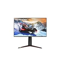 LG 27GP950-B 27” Ultragear UHD (3840 x 2160) Nano IPS Gaming Monitor w/1ms Response Time, 144Hz Refresh Rate, NVIDIA G-SYNC Compatible & AMD FreeSync Pro, DCI-P3 98% VD HDR 600, Black