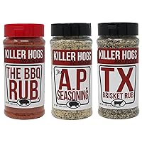 Killer Hogs The BBQ Rub + AP Seasoning + TX Brisket Bundle