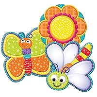 Eureka Color My World Bugs and Flower Asst. Paper Cut Outs (841107)