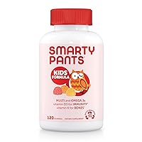 SmartyPants Kids Formula Daily Gummy Multivitamin: Vitamin C, D3, and Zinc for Immunity, Gluten Free, Omega 3 Fish Oil (DHA/EPA), Vitamin B6, Methyl B12, 120 Count (30 Day Supply)