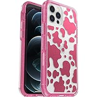 OtterBox iPhone 12 and 12 Pro Symmetry Series Case - DISCO COWGIRL (Pink), ultra-sleek, wireless charging compatible, raised edges protect camera & screen