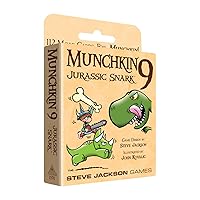 Steve Jackson Games Munchkin 9 – Jurassic Snark Card Game (Expansion) |112-Card Expansion | Adults, Kids, & Family Game | Fantasy Adventure RPG | Ages 10+ | 3-6 Players | Avg Play Time 120 Min