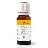 Plant Therapy Organic KidSafe Happy Place Essential Oil Blend 10 mL (1/3 oz) 100% Pure, Undiluted, Therapeutic Grade